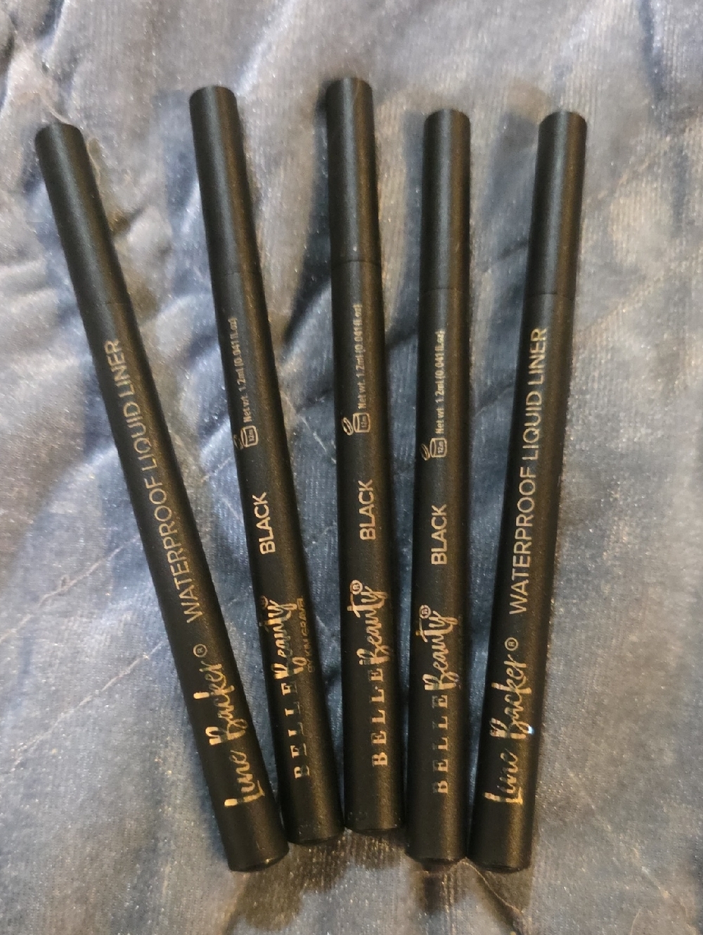 Belle by Kim Gravel Black Waterproof Liquid Eyeliner Pens - Pack of 5